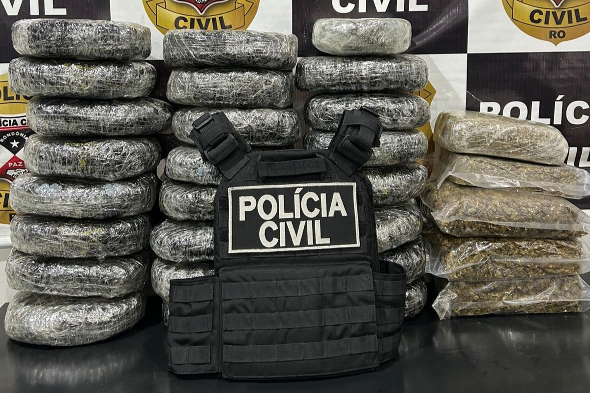 POLÍCIA CIVIL APREENDE 30 QUILOS DE MACONHA EM SÃO MIGUEL DO GUAPORÉ