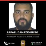 PROCURADO: RAFAEL DAMÁZIO BRITO